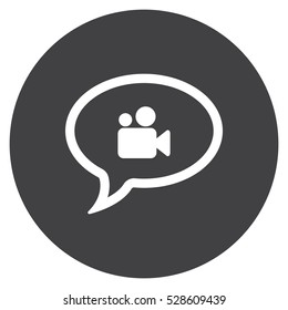 Speech bubbles Icon, flat design style