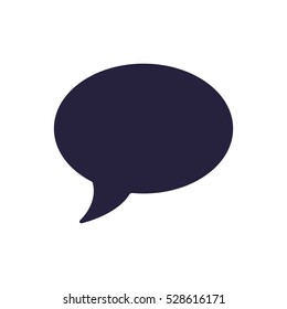 Speech bubbles Icon, flat design style