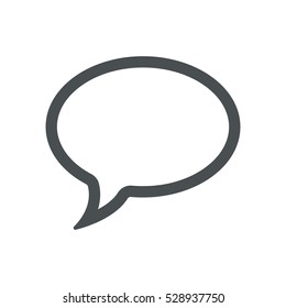 Speech bubbles Icon, flat design style