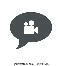 Speech bubbles Icon, flat design style