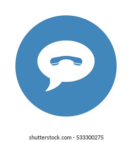 Speech bubbles Icon, flat design style