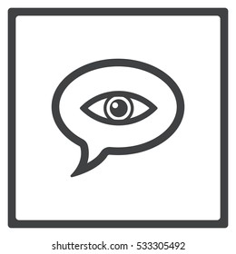Speech bubbles Icon, flat design style