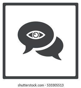 Speech bubbles Icon, flat design style