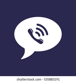 Speech bubbles Icon, flat design style