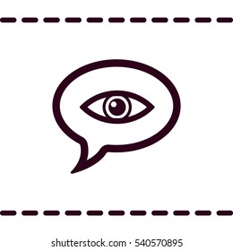 Speech bubbles Icon, flat design style