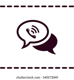 Speech bubbles Icon, flat design style