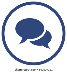 Speech bubbles Icon, flat design style