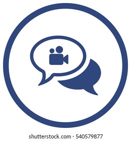 Speech bubbles Icon, flat design style
