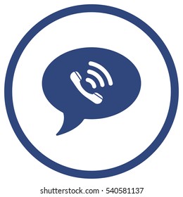 Speech bubbles Icon, flat design style