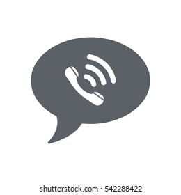 Speech bubbles Icon, flat design style