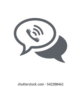 Speech bubbles Icon, flat design style