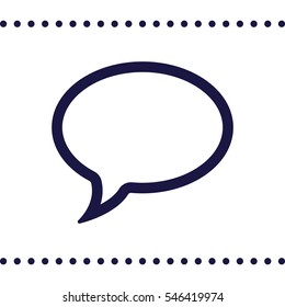 Speech bubbles Icon, flat design style