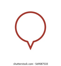 Speech bubbles  icon Flat design..