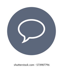 Speech bubbles Icon, flat design style
