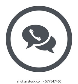 Speech bubbles Icon, flat design style