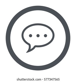 Speech bubbles Icon, flat design style