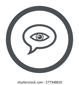 Speech bubbles Icon, flat design style