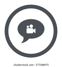 Speech bubbles Icon, flat design style