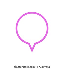 Speech bubbles  icon Flat design..