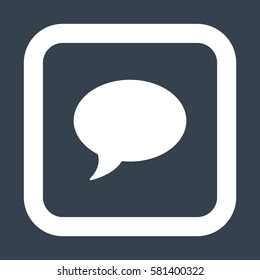 Speech bubbles Icon, flat design style