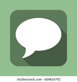 Speech bubbles Icon, flat design style