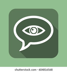 Speech bubbles Icon, flat design style