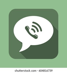 Speech bubbles Icon, flat design style
