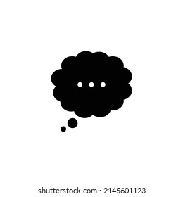Speech bubbles icon flat icon. Single high quality outline symbol of info for web design or mobile app