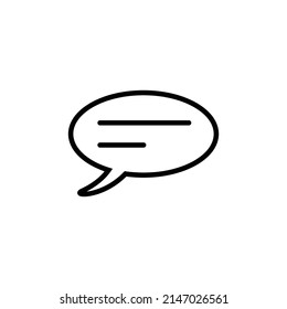 Speech bubbles icon flat icon. Single high quality outline symbol of info for web design or mobile app