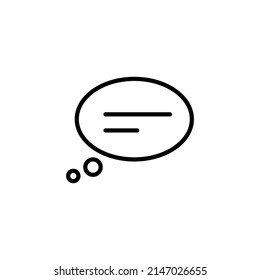 Speech bubbles icon flat icon. Single high quality outline symbol of info for web design or mobile app