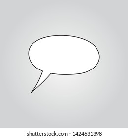 speech bubbles icon of flat style vector - Vector