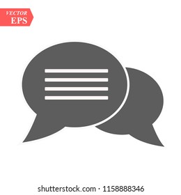 Speech bubbles icon illustration isolated vector sign symbol