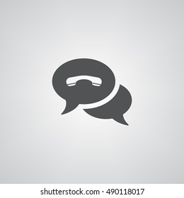 Speech bubbles icon illustration isolated vector sign symbol