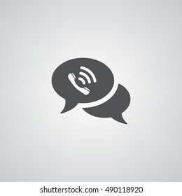 Speech bubbles icon illustration isolated vector sign symbol