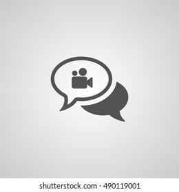 Speech bubbles icon illustration isolated vector sign symbol