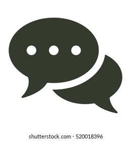 Speech bubbles icon illustration isolated vector sign symbol