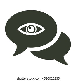 Speech bubbles icon illustration isolated vector sign symbol