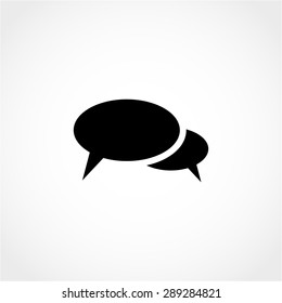 Speech Bubbles Icon Isolated on White Background