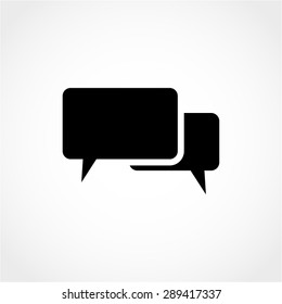 Speech Bubbles Icon Isolated on White Background