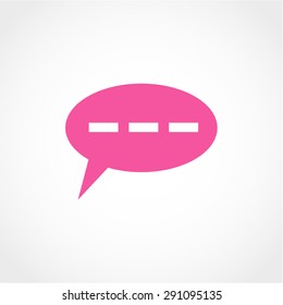 Speech Bubbles Icon Isolated on White Background