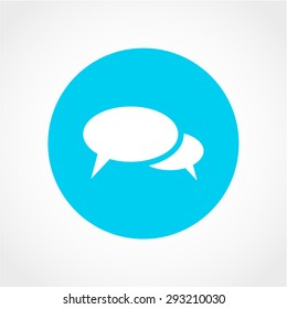Speech Bubbles Icon Isolated on White Background