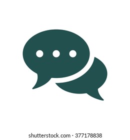 Speech bubbles Icon isolated vector flat design