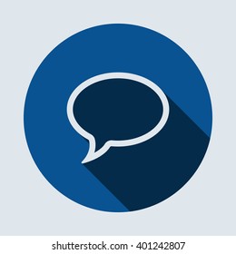 Speech bubbles Icon isolated vector flat design
