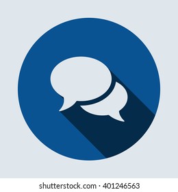 Speech bubbles Icon isolated vector flat design