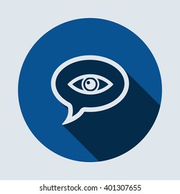 Speech bubbles Icon isolated vector flat design