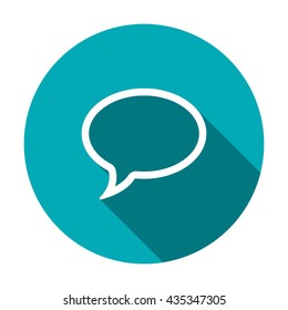 Speech bubbles Icon isolated vector flat design