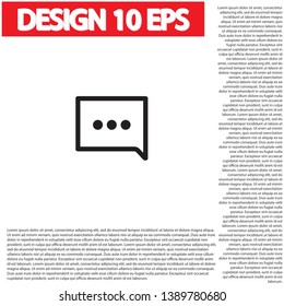 Speech bubbles icon . Lorem Ipsum Illustration design