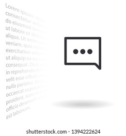 Speech bubbles icon . Lorem Ipsum Illustration design