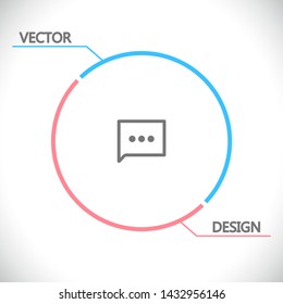 Speech bubbles icon . Lorem Ipsum Illustration design