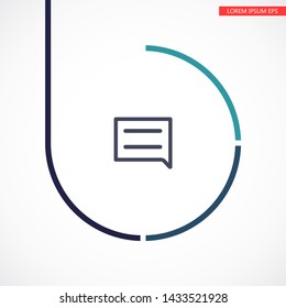 Speech bubbles icon . Lorem Ipsum Illustration design